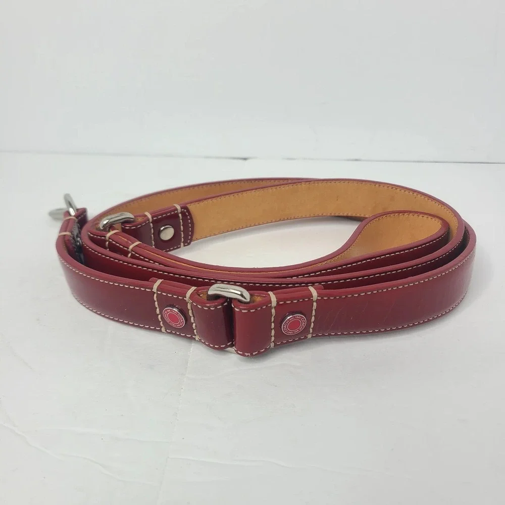 Coach Red Leather Dog Leash